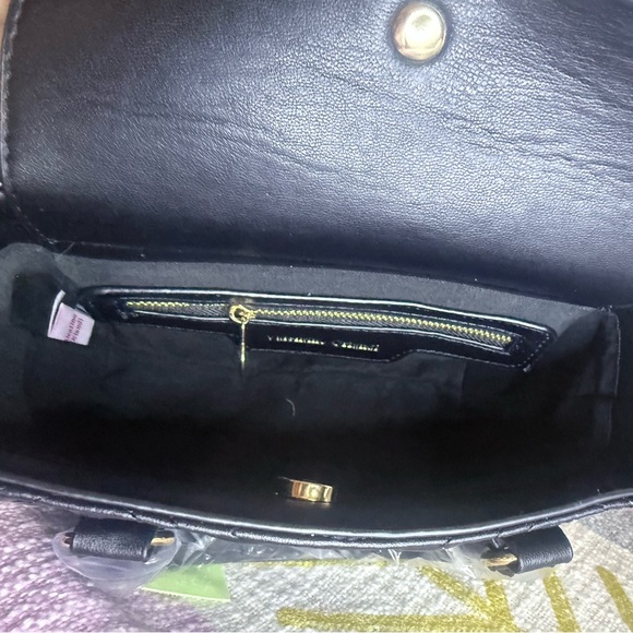 NWT Valentino Orlandi Black Quilted Mini Bag - Picture 6 of 7